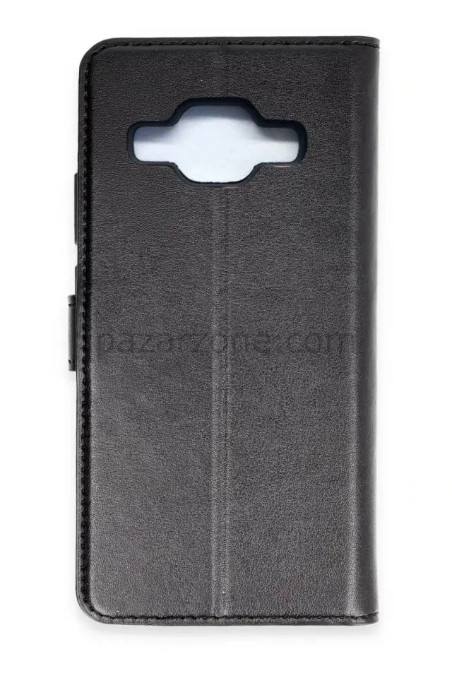Newface Samsung Galaxy J5 Trend S Plus Kapaklı Kılıf - Siyah