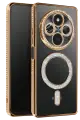 Newface Xiaomi Redmi 14C Joke Simli Magneticsafe Kılıf - Gold