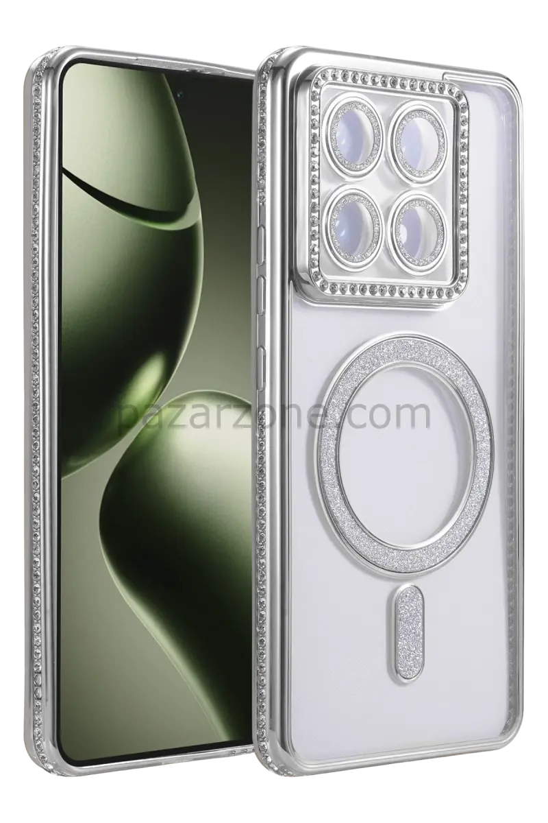 Newface Xiaomi Mi 14T Pro Joke Simli Magneticsafe Kılıf - Gümüş