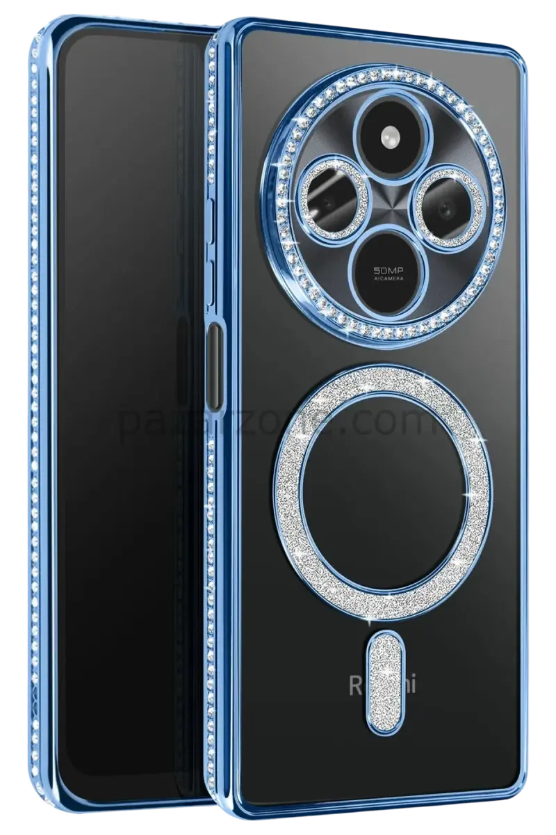 Newface Xiaomi Redmi 14C Joke Simli Magneticsafe Kılıf - Mavi