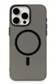 Newface Apple iPhone 15 Pro Kılıf Anka PC Magneticsafe Sert Metal Kapak - Siyah