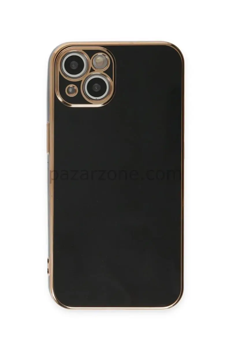 Newface Apple iPhone 15 Kılıf Volet Silikon - Siyah