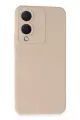 Newface Vivo Y17S Kılıf Nano içi Kadife Silikon - Pudra