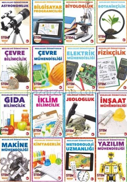 Meslekleri Öğreniyorum Set - 16 Kitap