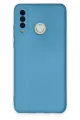 Newface Huawei P30 Lite Kılıf Nano içi Kadife Silikon - Mavi