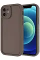 Newface Apple iPhone 11 Kılıf Viera Silikon - Kahverengi
