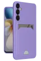 Newface Samsung Galaxy A16 5G Kılıf Kelvin Kartvizitli Silikon - Lila