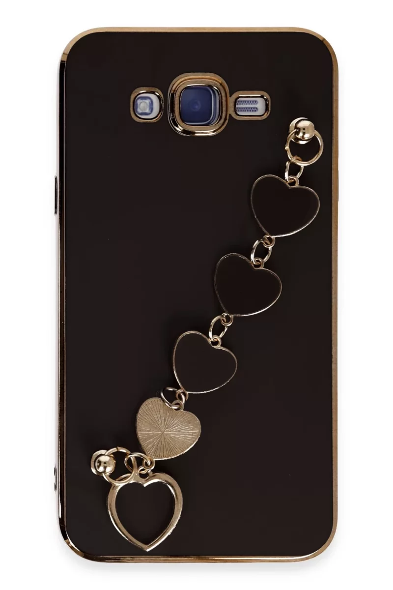 Newface Samsung Galaxy J7 Kılıf Esila Silikon - Siyah