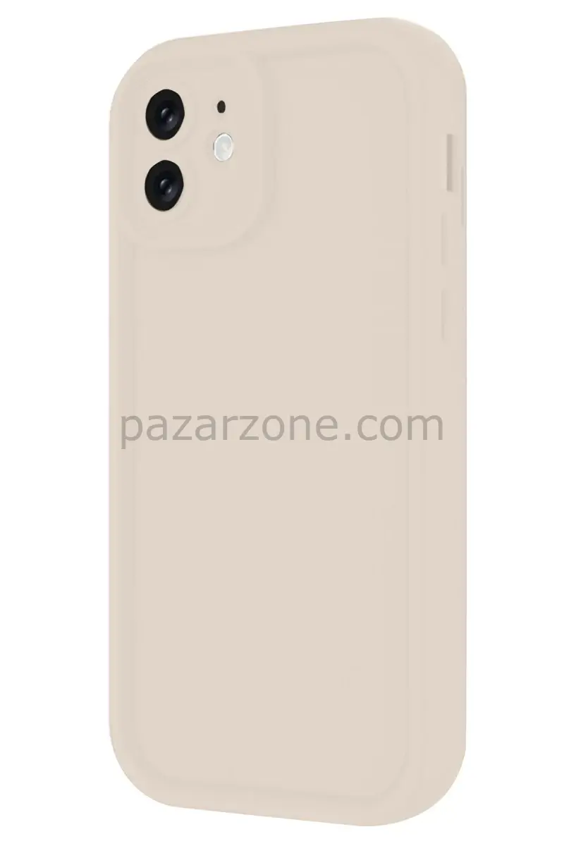 Newface Apple iPhone 11 Kılıf Viera Silikon - Krem