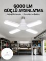 Enerji Tasarruflu LED Ampül 60 Watt 4 Kollu Beyaz Işık Yeni Nesil