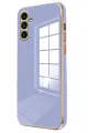 Newface Samsung Galaxy A35 5G Kılıf Volet Silikon - Mavi