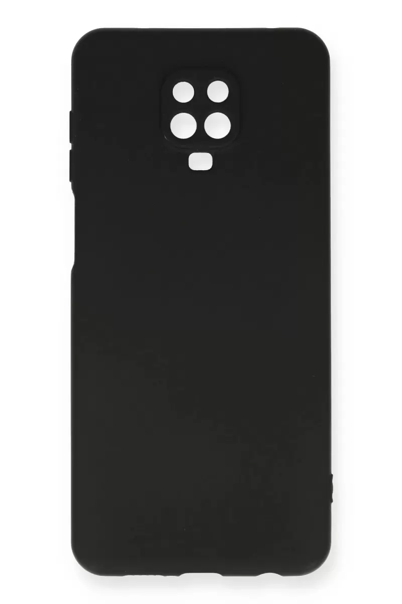 Newface Xiaomi Redmi Note 9 Pro Kılıf Nano içi Kadife Silikon - Siyah