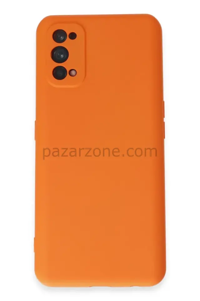 Newface Realme 7 Pro Kılıf Nano içi Kadife Silikon - Turuncu