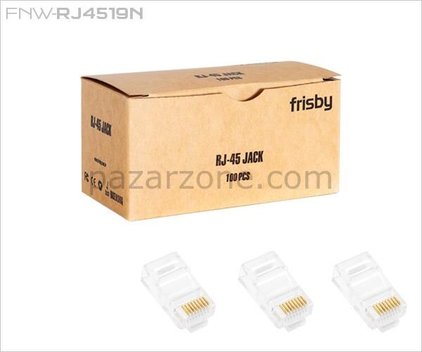 FRISBY FNW-RJ4519N RJ45 CAT5 UTP 100 ADET KONNEKTOR
