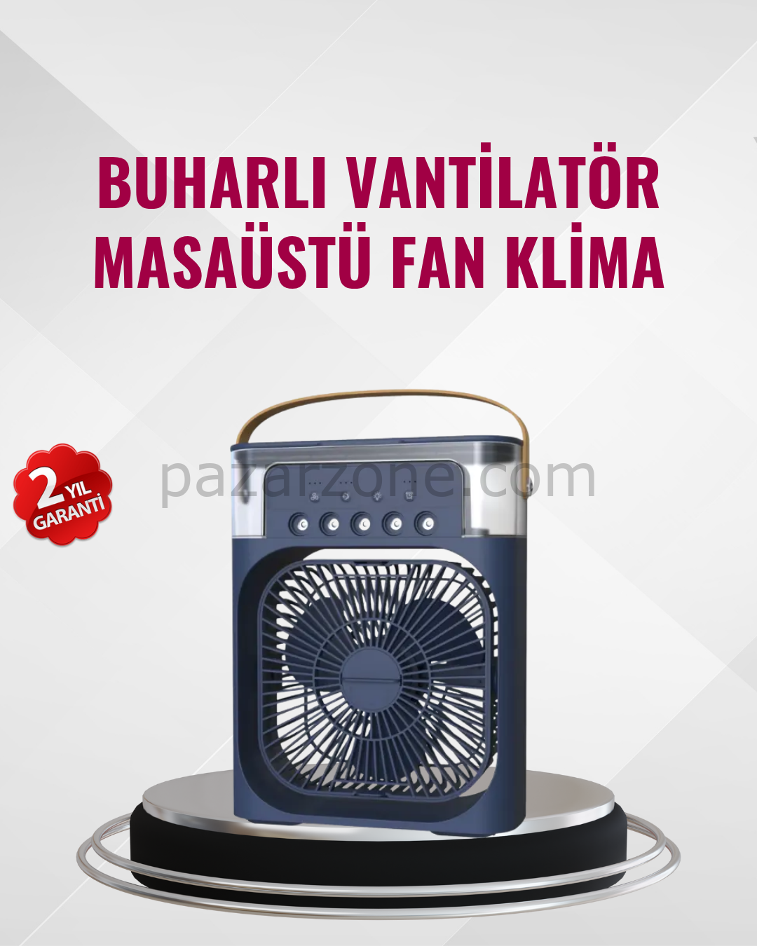 Enerji Tasarruflu Sessiz Çalışan Taşınabilir Soğutma Fanı