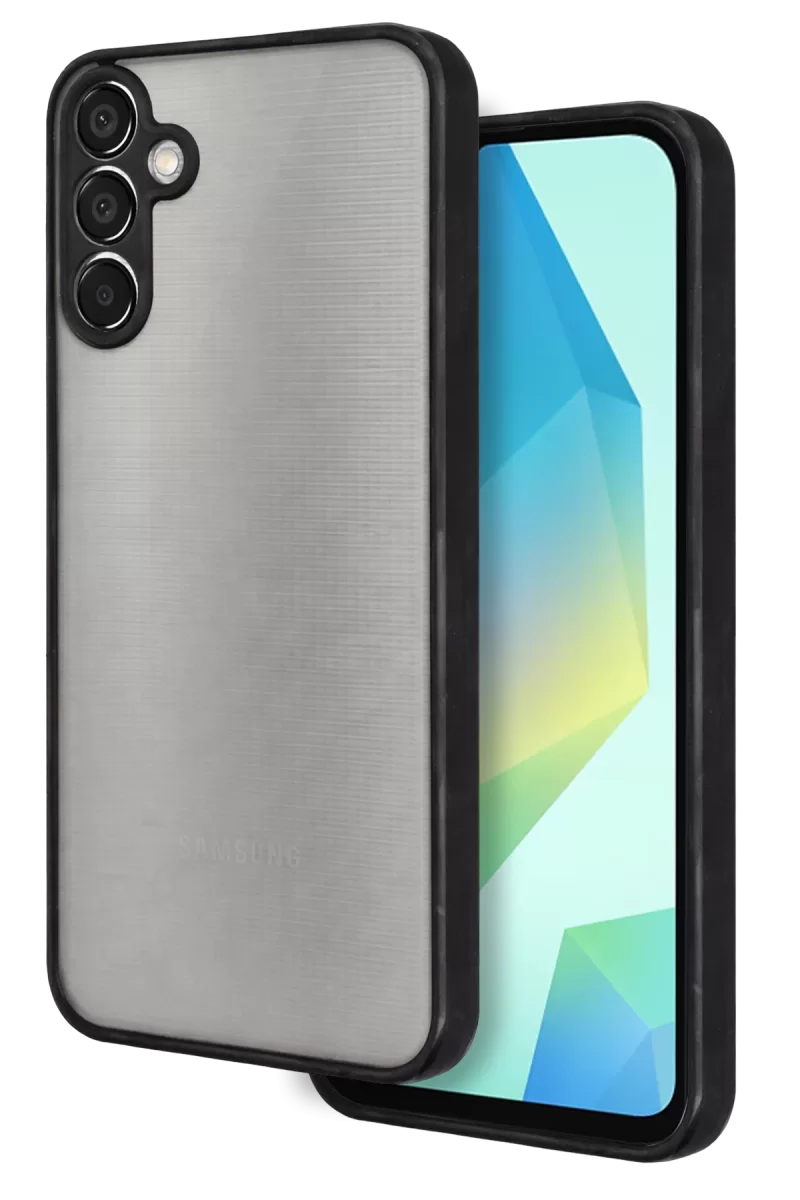 Newface Samsung Galaxy A16 5G Kılıf Montreal Silikon Kapak - Siyah