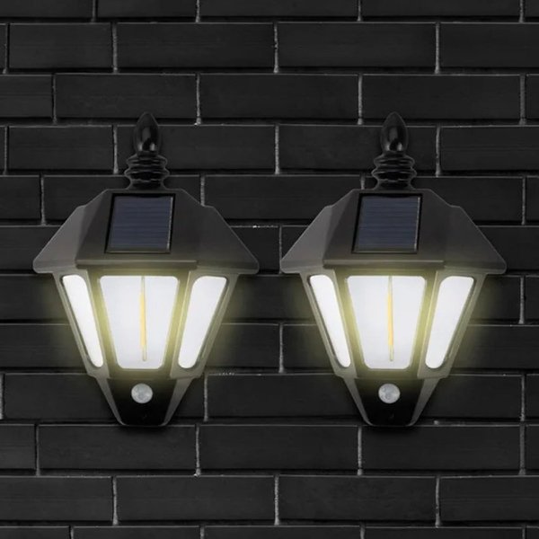 Solar Cob Led Sensörlü Duvar Lambası