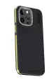Joko Apple iPhone 15 Pro Max Kılıf Aramid 600D Kevlar Karbon Fiber Magsafe Kapak - Sarı