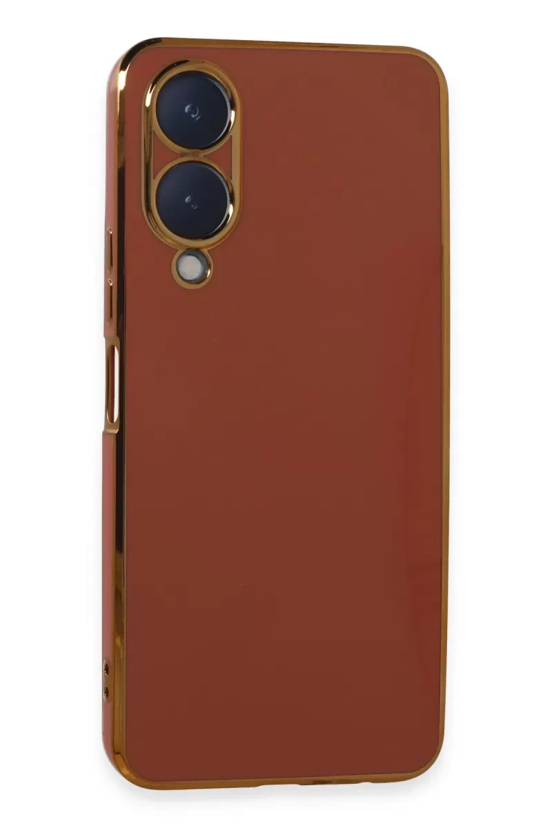 Newface Vivo Y17S Kılıf Volet Silikon - Kırmızı