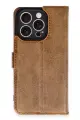Newface Apple iPhone 16 Pro Kılıf Trend S Plus Kapaklı Kılıf - Taba