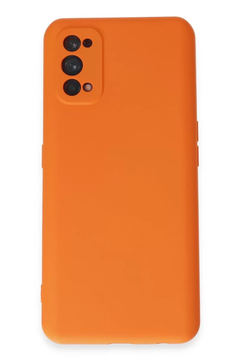 Newface Realme 7 Pro Kılıf Nano içi Kadife Silikon - Turuncu