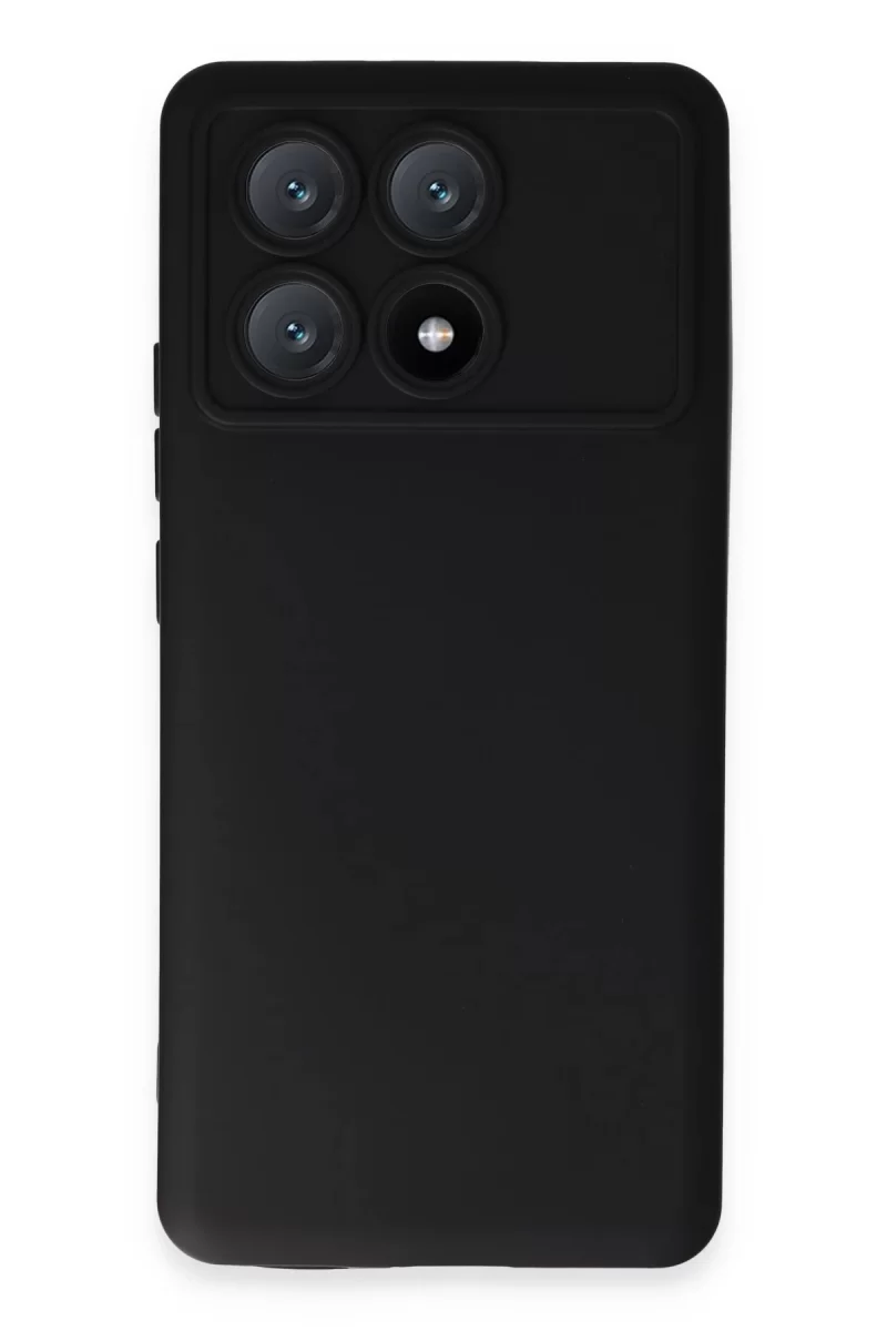 Newface Xiaomi Poco X6 Pro Kılıf Nano içi Kadife Silikon - Siyah