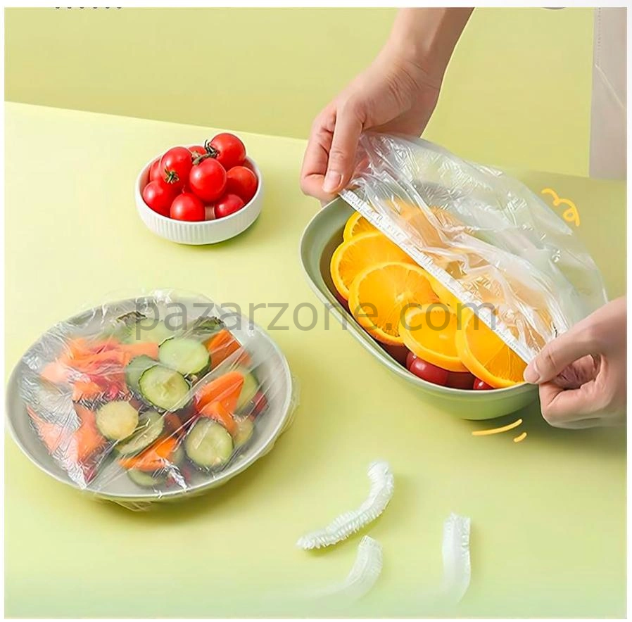 Lastikli Tencere Ve Tabak Bonesi 100 Adet (24cm)