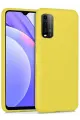 Newface Xiaomi Redmi 9T Kılıf Nano içi Kadife Silikon - Sarı