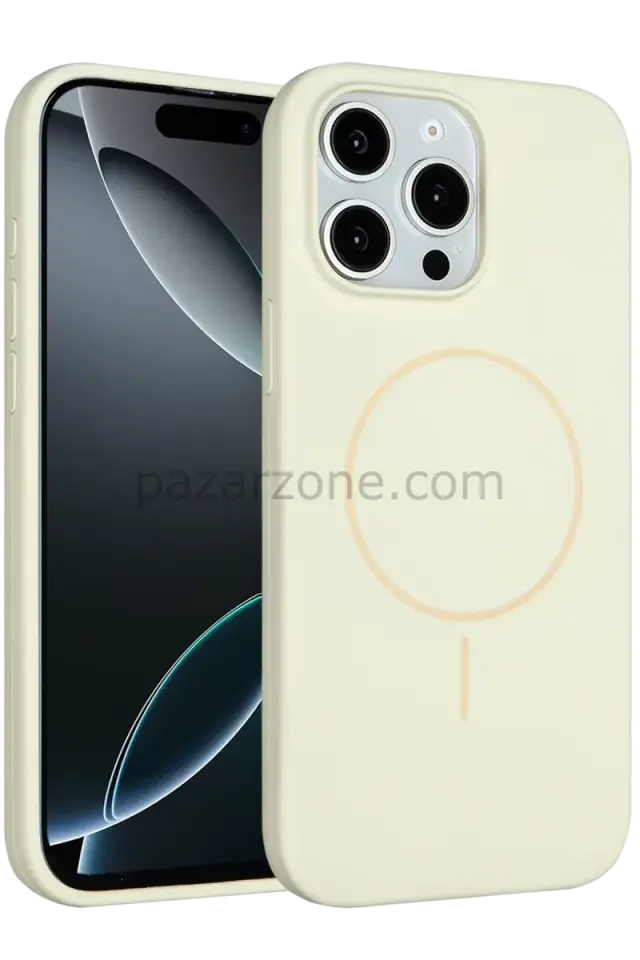 Joko Apple iPhone 15 Pro Max Kılıf Jully Magsafe Kapak - Bej