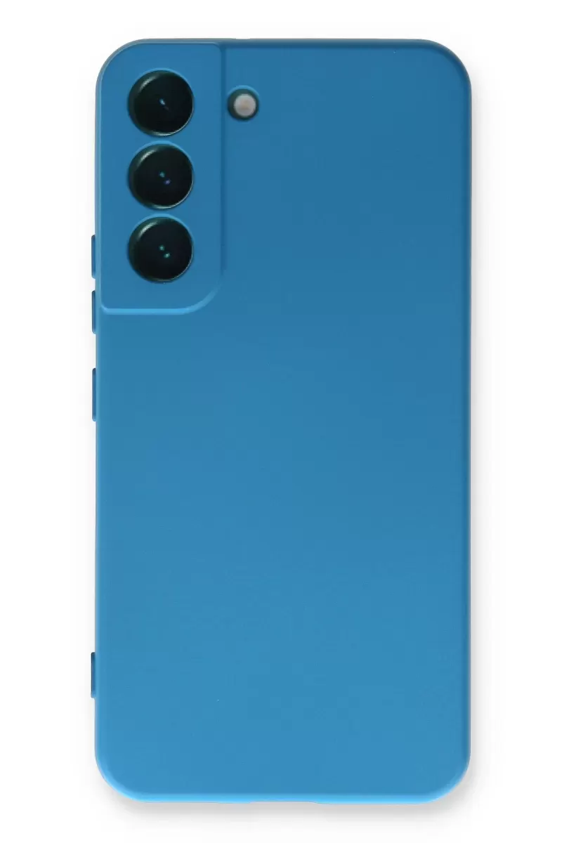 Newface Samsung Galaxy S23 Plus Kılıf Nano içi Kadife Silikon - Mavi