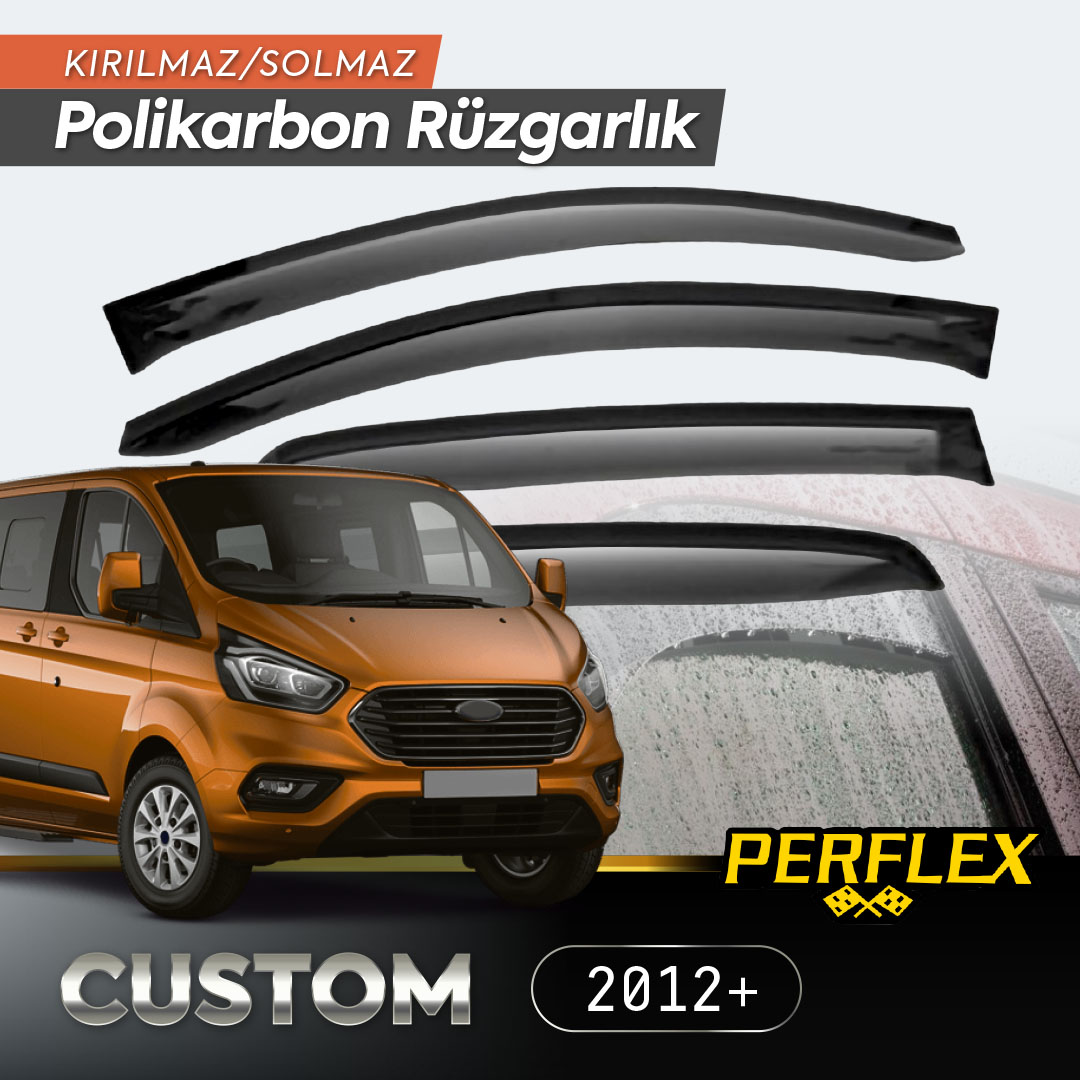 Ford Custom 2012+ Cam Rüzgarlığı V2 Düz