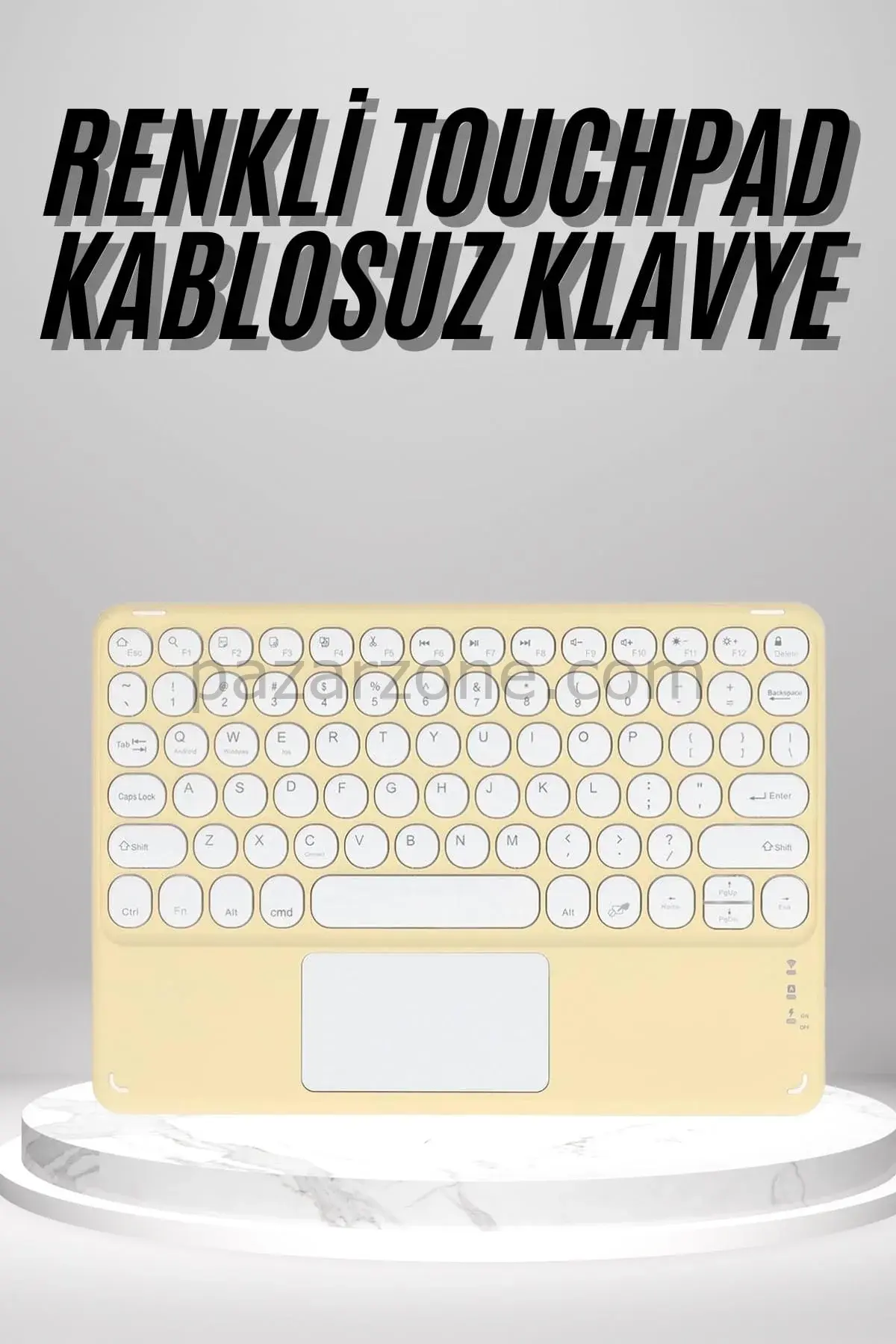 Touchpad Uyumlu Bluetooth Klavye Slim Kablosuz Wifi Q Klavye