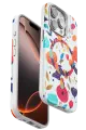 Onegif Apple iPhone 14 Pro Flower Series Magsafe Kapak - Beyaz