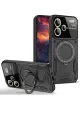 Newface Xiaomi Redmi Note 13 Pro Plus Joy Lens Standlı Kapak - Siyah