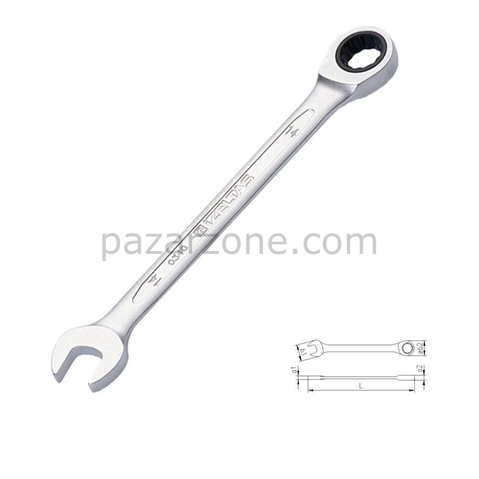 İzeltaş  0340 Cırcır Kombine Anahtar 17 mm