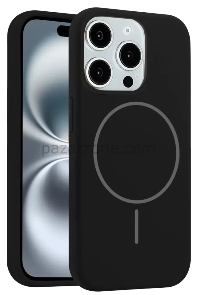 Joko Apple iPhone 15 Pro Max Kılıf Jully Magsafe Kapak - Siyah