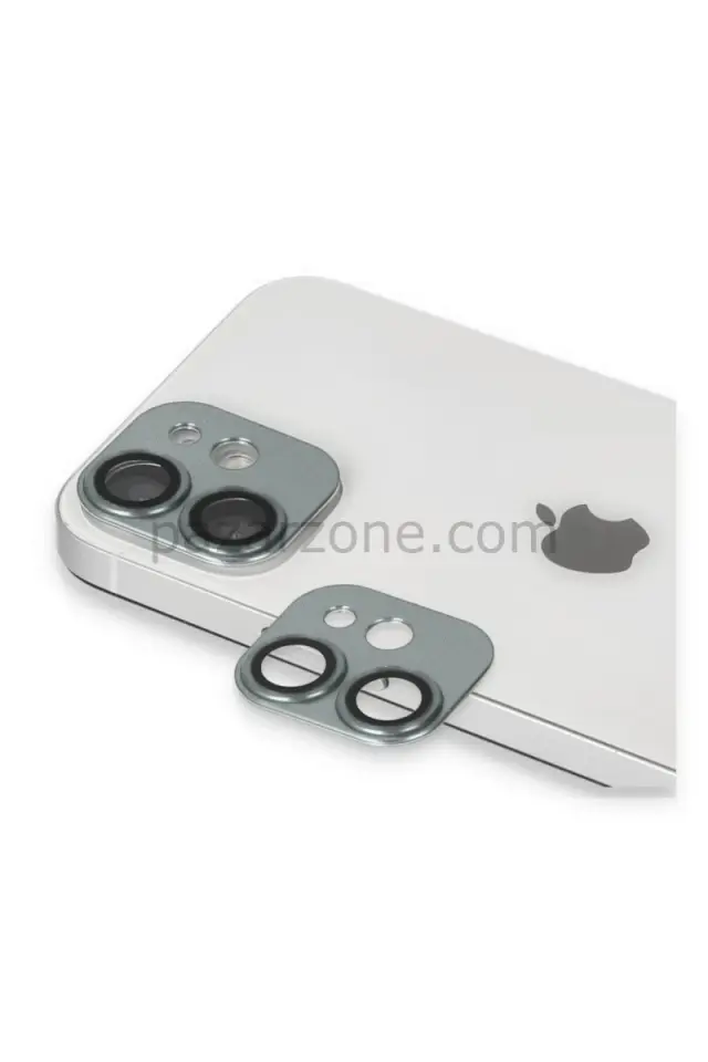 Newface Apple iPhone 11 Pers Alüminyum Kamera Lens - Yeşil