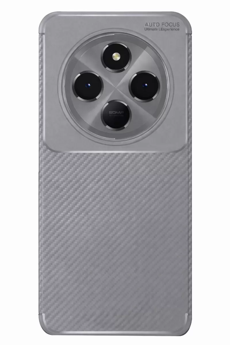 Newface Xiaomi Redmi 14C Kılıf Auto Focus Karbon Kapak - Gri