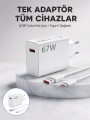 67 Watt Güvenli Hızlı Şarj Adaptörü Samsung M31 M33 M51 Uyumlu Yeni Nesil