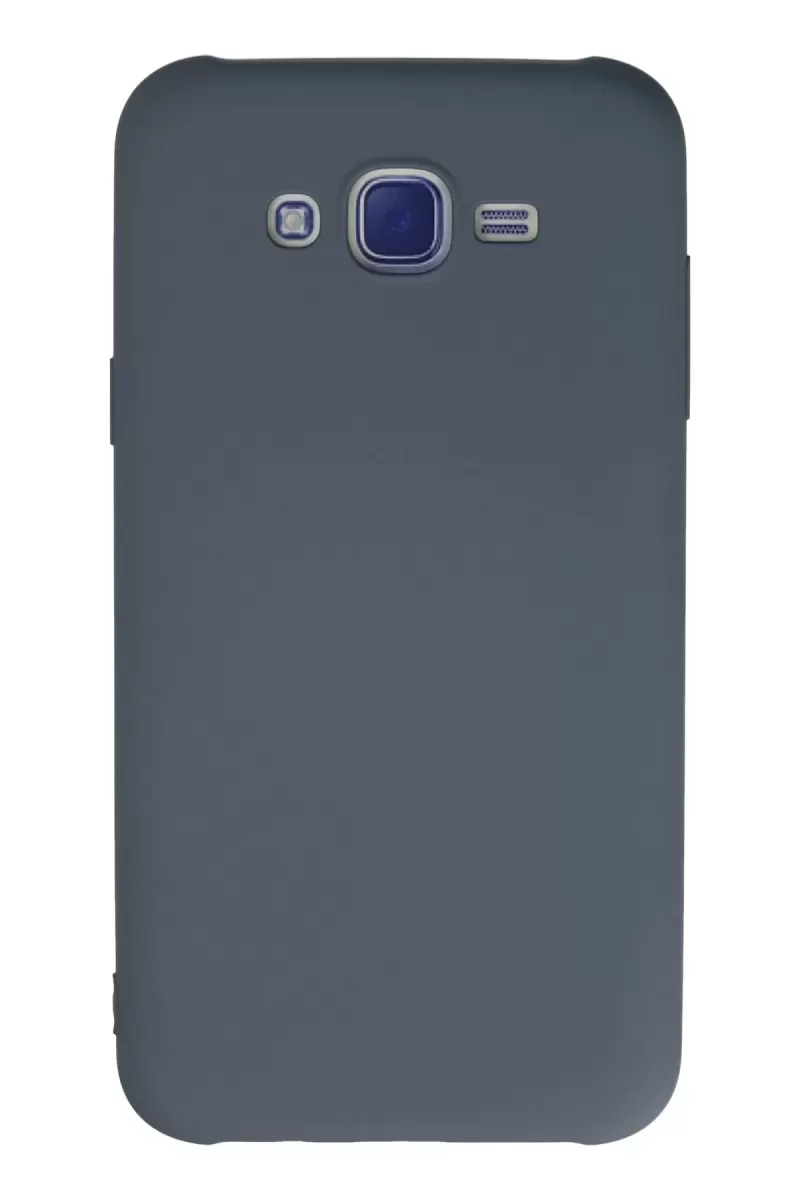 Newface Samsung Galaxy J7 Kılıf Nano içi Kadife Silikon - Gri