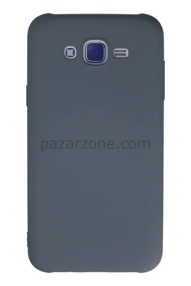 Newface Samsung Galaxy J7 Kılıf Nano içi Kadife Silikon - Gri