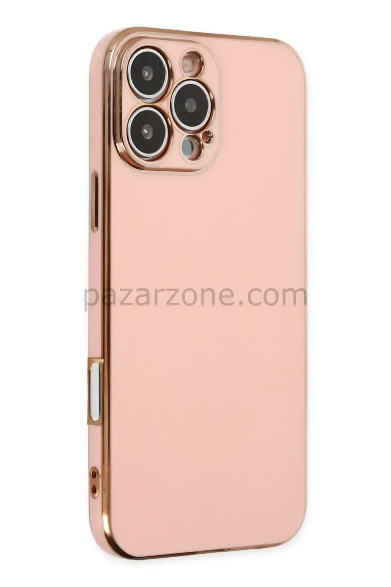 Newface Apple iPhone 16 Pro Kılıf Volet Silikon - Pembe