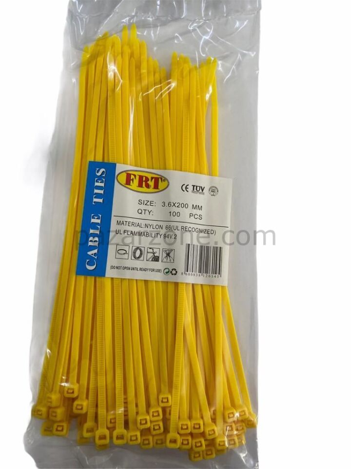 FRT Sarı 3,6X200 Kablo Bağı