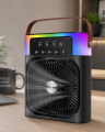 Taşınabilir Sprey Fan RGB Işıklı Mini Klima Soğutucu Nemlendirici USB Şarjlı