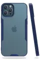 Newface Apple iPhone 12 Pro Max Kılıf Platin Silikon - Lacivert