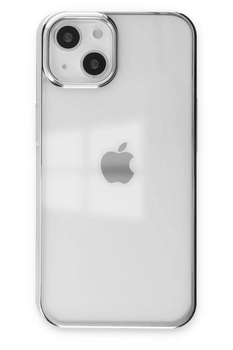 Newface Apple iPhone 14 Plus Kılıf Element Silikon - Gümüş