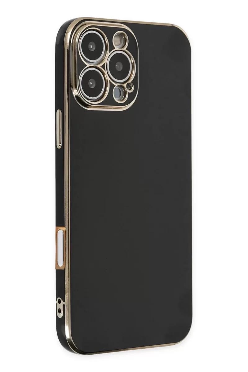 Newface Apple iPhone 16 Pro Kılıf Volet Silikon - Siyah