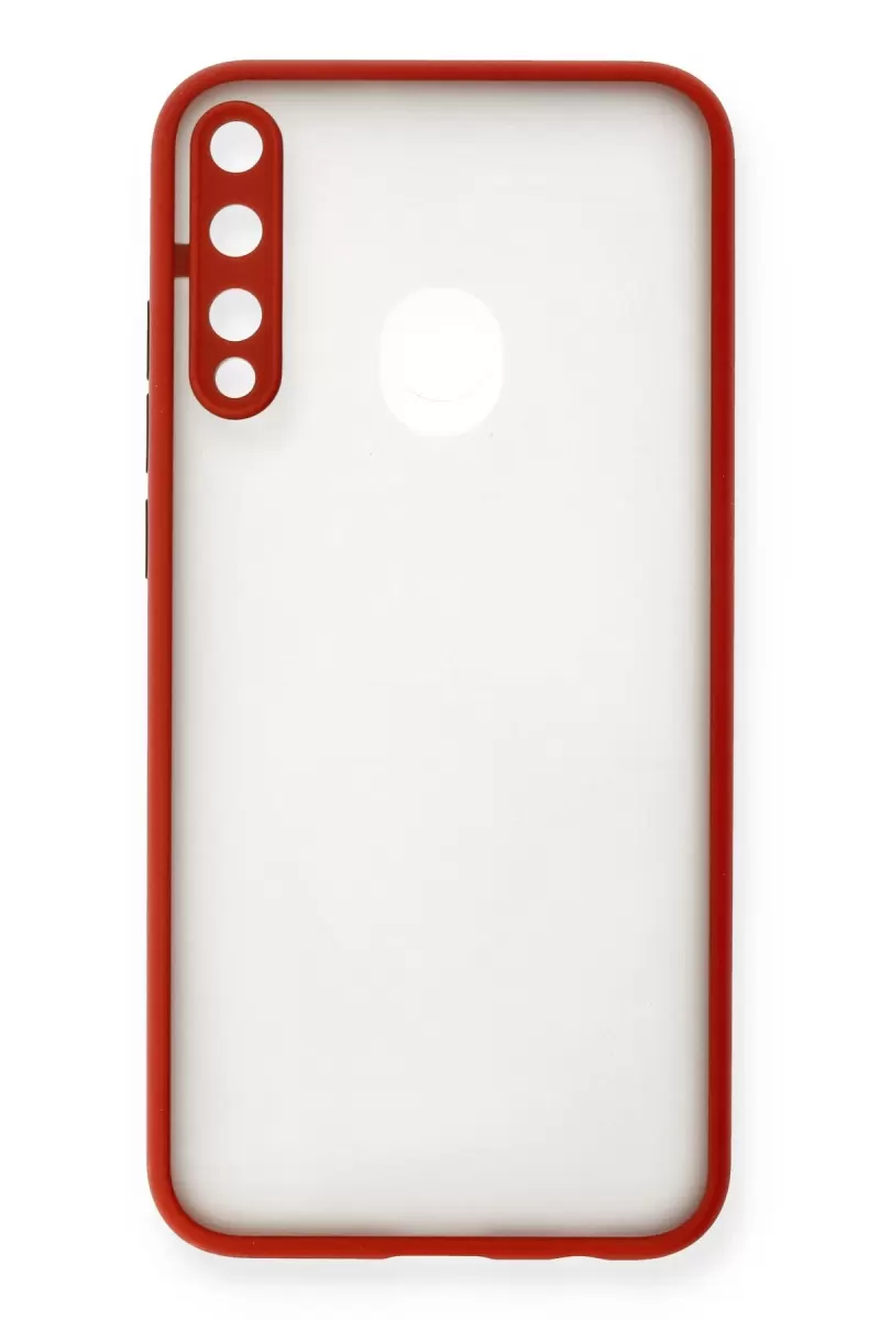 Newface Huawei P40 Lite E Kılıf Montreal Silikon Kapak - Kırmızı