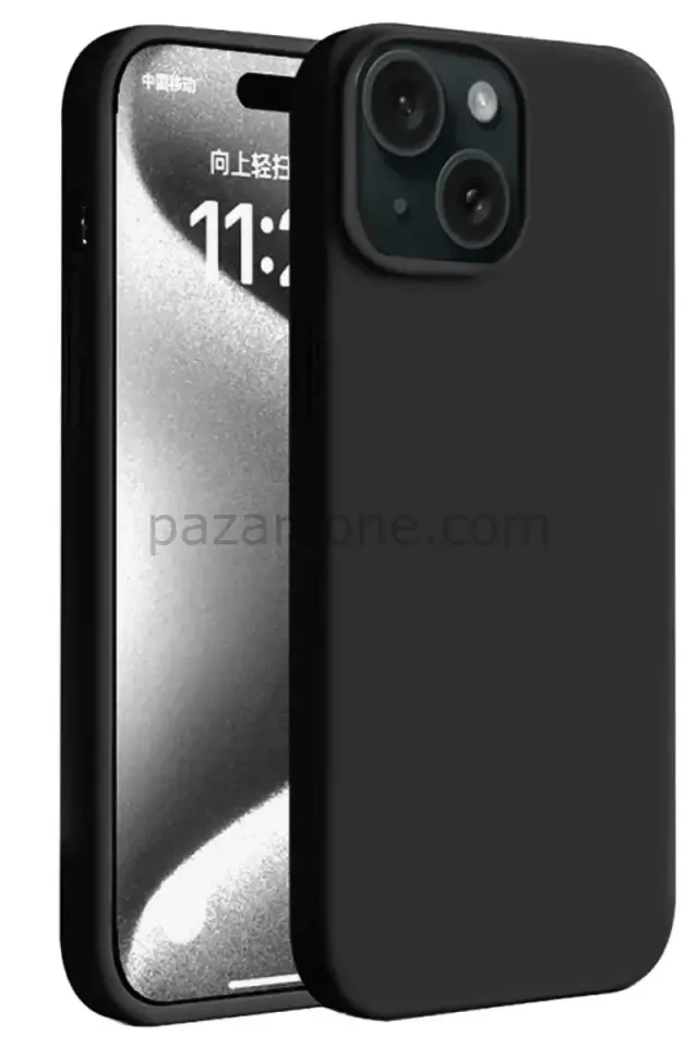 Newface Apple iPhone 15 Plus Kılıf First Silikon - Siyah