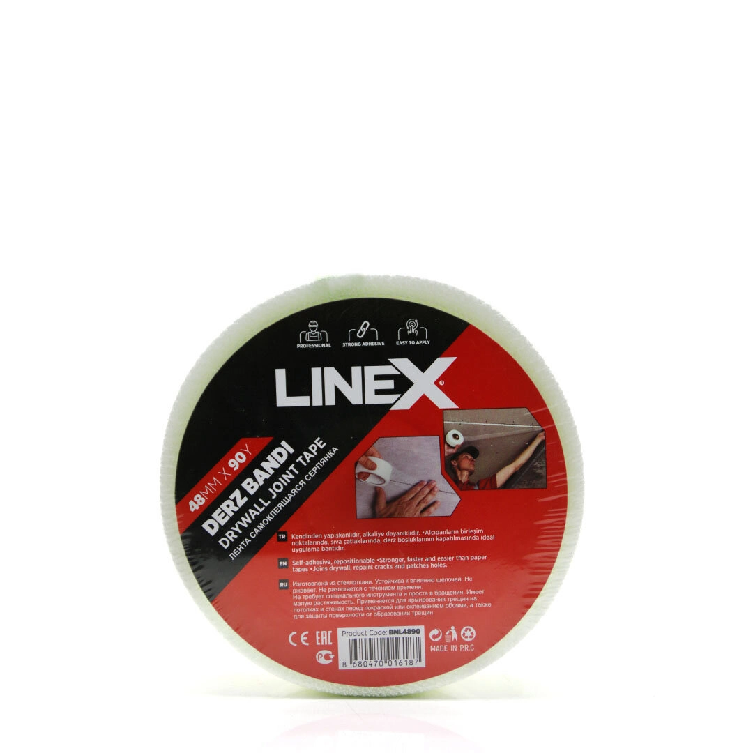 48mmx90mm Derz Bandı Bant Alçıpan Birleşim Noktası Sıva Çatlak Derz Boşluk